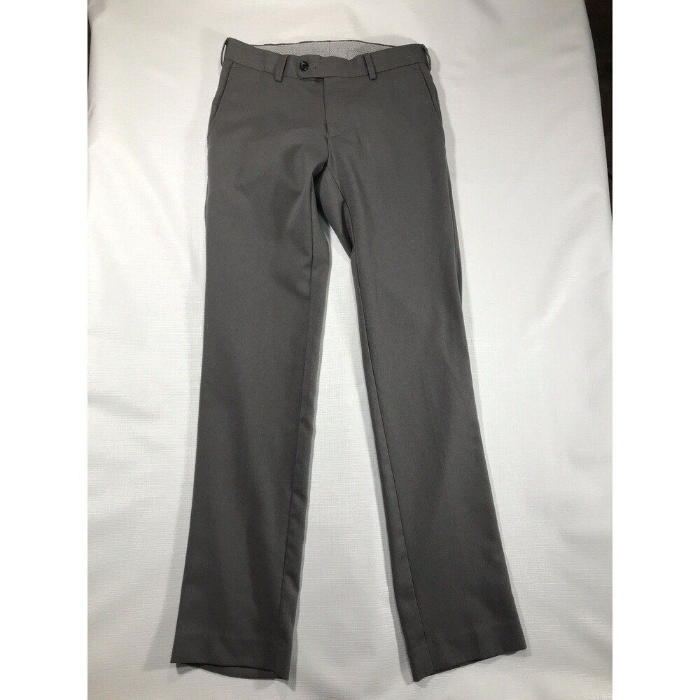 Peter Millar Golf Pants Chinos Grey Straight Polyester Women Size 28/32
